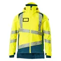 Produktbild von MASCOT® - Winterjacke ACCELERATE SAFE, hi-vis Gelb/Dunkelpetroleum, Größe S