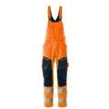 Produktbild von MASCOT® - Latzhose mit Knietaschen ACCELERATE SAFE, hi-vis Orange/Schwarzblau,