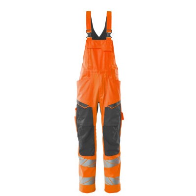 Produktbild von MASCOT® - Latzhose mit Knietaschen - ACCELERATE SAFE - hi-vis Orange/Dunkelanth