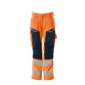 Produktbild von MASCOT® - Hose mit Knietaschen ACCELERATE SAFE, hi-vis Orange/Schwarzblau, Größ