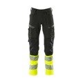 Produktbild von MASCOT® - Hose mit Knietaschen ACCELERATE SAFE, Schwarz/hi-vis Gelb, Größe 76C5