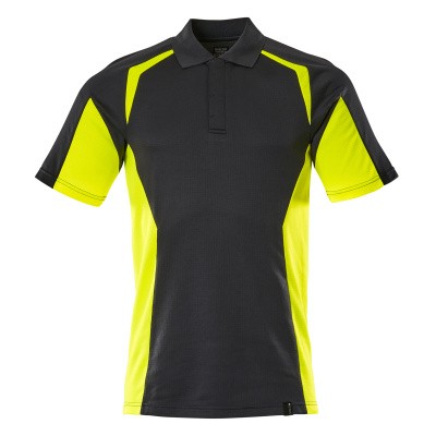 Produktbild von MASCOT® - Polo-Shirt Schwarz/Hi-vis Gelb 22083-771-0917, Größe 4XL