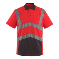 Produktbild von MASCOT® - Anadia Polo-Shirt SAFE YOUNG, hi-vis Rot/Dunkelanthrazit, Größe 3XL