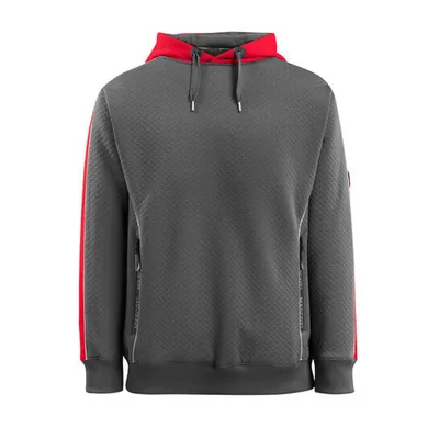 Produktbild von MASCOT® - Kapuzensweatshirt Motril Dunkelanthrazit/Hi-vis Rot 50124-932-18222, 