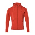 Produktbild von MASCOT® - Kapuzensweatshirt mit Reißverschluss CROSSOVER, Verkehrsrot, Größe XL