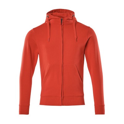 Produktbild von MASCOT® - Kapuzensweatshirt mit Reißverschluss CROSSOVER, Verkehrsrot, Größe XL