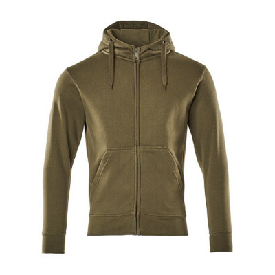 Produktbild von MASCOT® - Kapuzensweatshirt mit Reißverschluss CROSSOVER, Moosgrün, Größe L