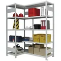 Produktbild von META® - Eckregal CLIP 100 2000x300 vzk kpl. mit 10 Böden