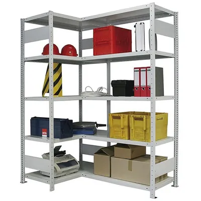 Produktbild von META® - Eckregal CLIP 100 2000x300 vzk kpl. mit 10 Böden