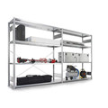 Produktbild von META® - Anbauregal CLIP 200 S3 2500 x 1700 x 400 RAL 7035 kpl. mit 5 Böden