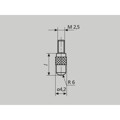 Produktbild von Mahr - 902 H Tasteinsatz ballig M2,5 Länge 20 mm Messfl. HM R=6mm