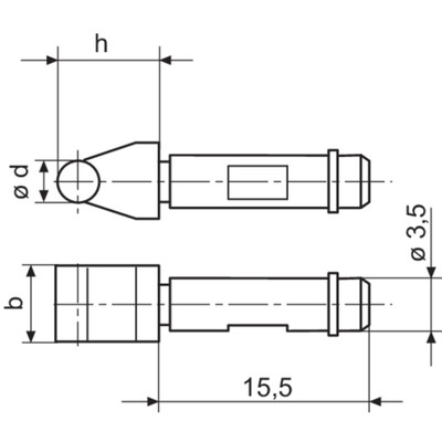Produktbild von Mahr - Messeinsatz mit HM-Rolle Ø 2,5 mm / Ø3,5x15,5mm