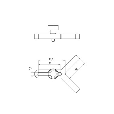 Produktbild von Mahr - Prismatischer Anschlag 844 KMp für Messstativ 844KM