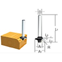 Produktbild von Makita® - Rundkantenfräser 6mm D-09357