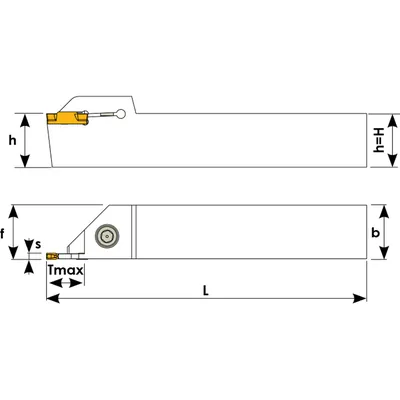 Produktbild von Teknik Makina - Stechklemmhalter für Wendeplatten 3C ZT.D D028TM