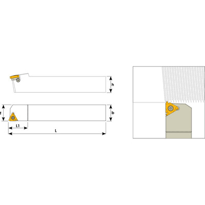 Produktbild von Teknik Makina - Klemmhalter für Wendeplatten 22 ER D505TM