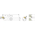 Produktbild von Teknik Makina - Bohrstange 95° 32mm Durchmesser für Wendeplatten WN-- 0804 K510