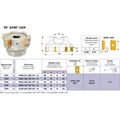 Produktbild von Teknik Makina - Eckmesserkopf 90° 100mm Durchmesser 8 Schneiden für Wendeplatte
