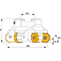 Produktbild von Teknik Makina - Planmesserkopf 45° 80mm Durchmesser 6 Schneiden für Wendeplatte