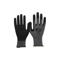 NITRAS® Nylonhandschuh Nylotex 3520 grau mit Latexbeschichtung Größe 8 Produktbild