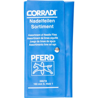 PFERD Präzisions-Nadelfeilen-Set 12-tlg. in Rolltasche 160mm Schweizer Hieb 1, mittel Produktbild