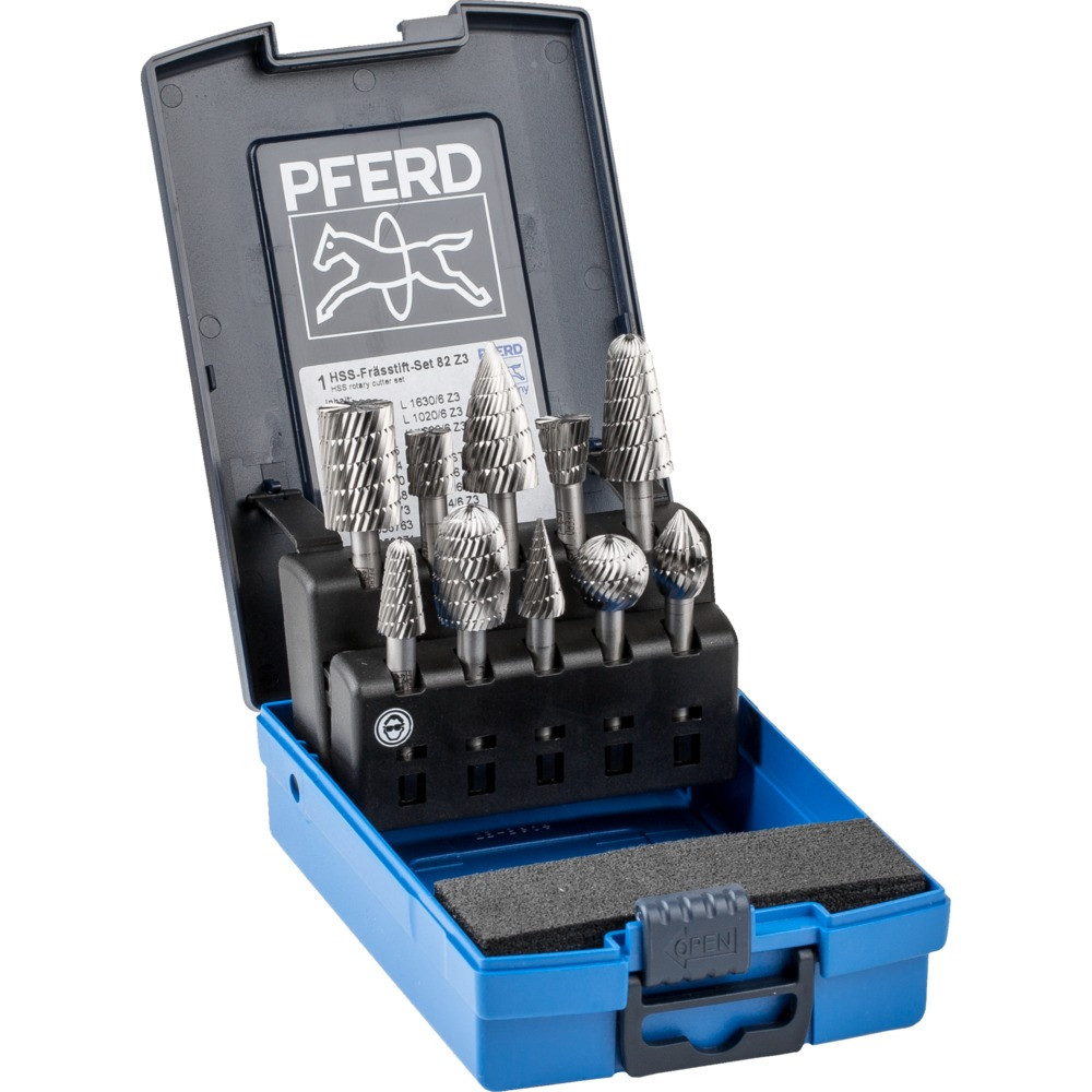 PFERD Frässt.-Stz. HSS 3 6mm 10-tlg. Pferd Produktbild img1 L