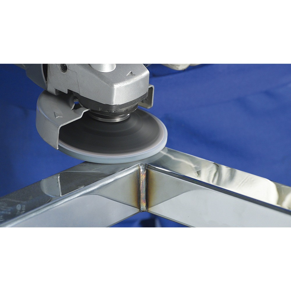 PFERD COMBICLICK verpresste Vliesronde CC PNER Ø 115 mm Weich SIC Fein für Finish Produktbild img2 L