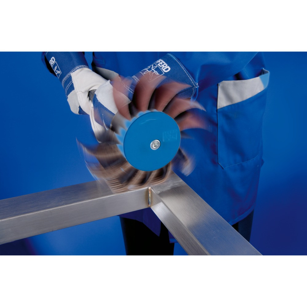 PFERD POLIFLAP Schleifrad Ø 170x60mm Schaft-Ø 12 mm zum Herstellen von Oberflächenstrukturen Produktbild img2 L