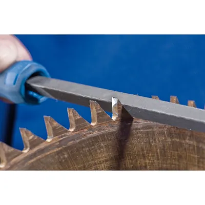 Produktbild von PFERD - Sägefeile mit Heft Dreikant extra schmal 150mm Hieb 2 universell zum Sc