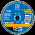 Produktbild von PFERD - COMBIDISC Korund Mini-POLIFAN CD Ø 75 mm A120 für universelle Anwendung