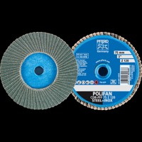 Produktbild von PFERD - COMBIDISC Zirkon Mini-POLIFAN CD Ø 75 mm Z120 für gehärteten Stahl