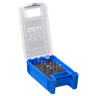 Produktbild von PFERD - Diamant-Schleifstift-Set 10-tlg. Schaft-Ø3 mm D126 (mittel)