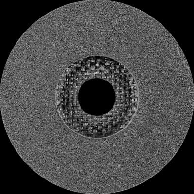 Produktbild von PFERD - POLINOX verpresste Vlies-Disc PNER Ø 115 mm Bohrung-Ø 22,23 mm Mittelwe