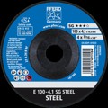 Produktbild von PFERD - Schruppscheibe E 100x4,1x16 mm Leistungslinie SG STEEL für Stahl