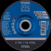 Produktbild von PFERD - Schruppscheibe E 150x7,2x22,23 mm Leistungslinie SG STEEL für Stahl