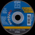 Produktbild von PFERD - Trennscheibe EH 100x2,4x16 mm gekröpft Universallinie PSF STEEL für Sta