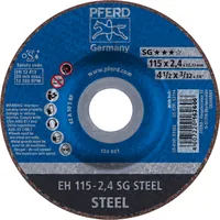 Produktbild von PFERD - Trennscheibe EH 115x2,4x22,23 mm gekröpft Leistungslinie SG STEEL für S