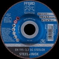 Produktbild von PFERD - Trennscheibe EH 115x3,2x22,23 mm gekröpft Leistungslinie SG STEELOX für