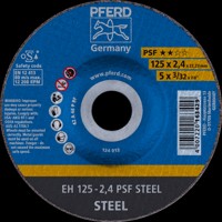 Produktbild von PFERD - Trennscheibe EH 125x2,4x22,23 mm gekröpft Universallinie PSF STEEL für 