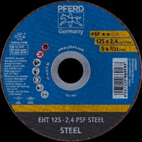 Produktbild von PFERD - Trennscheibe EHT 125x2,4x22,23 mm gerade Universallinie PSF STEEL für S