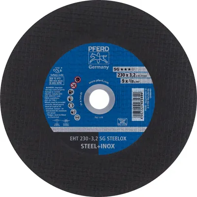 Produktbild von PFERD - Trennscheibe EHT 230x3,2x22,23 mm gerade Leistungslinie SG STEELOX für 