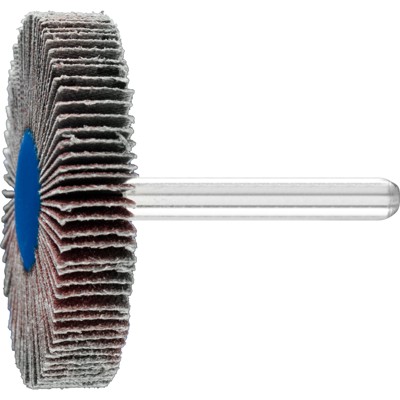 Produktbild von PFERD - Korund Fächerschleifer F Ø 50x10mm Schaft-Ø 6 mm A80 für Feinschliff un