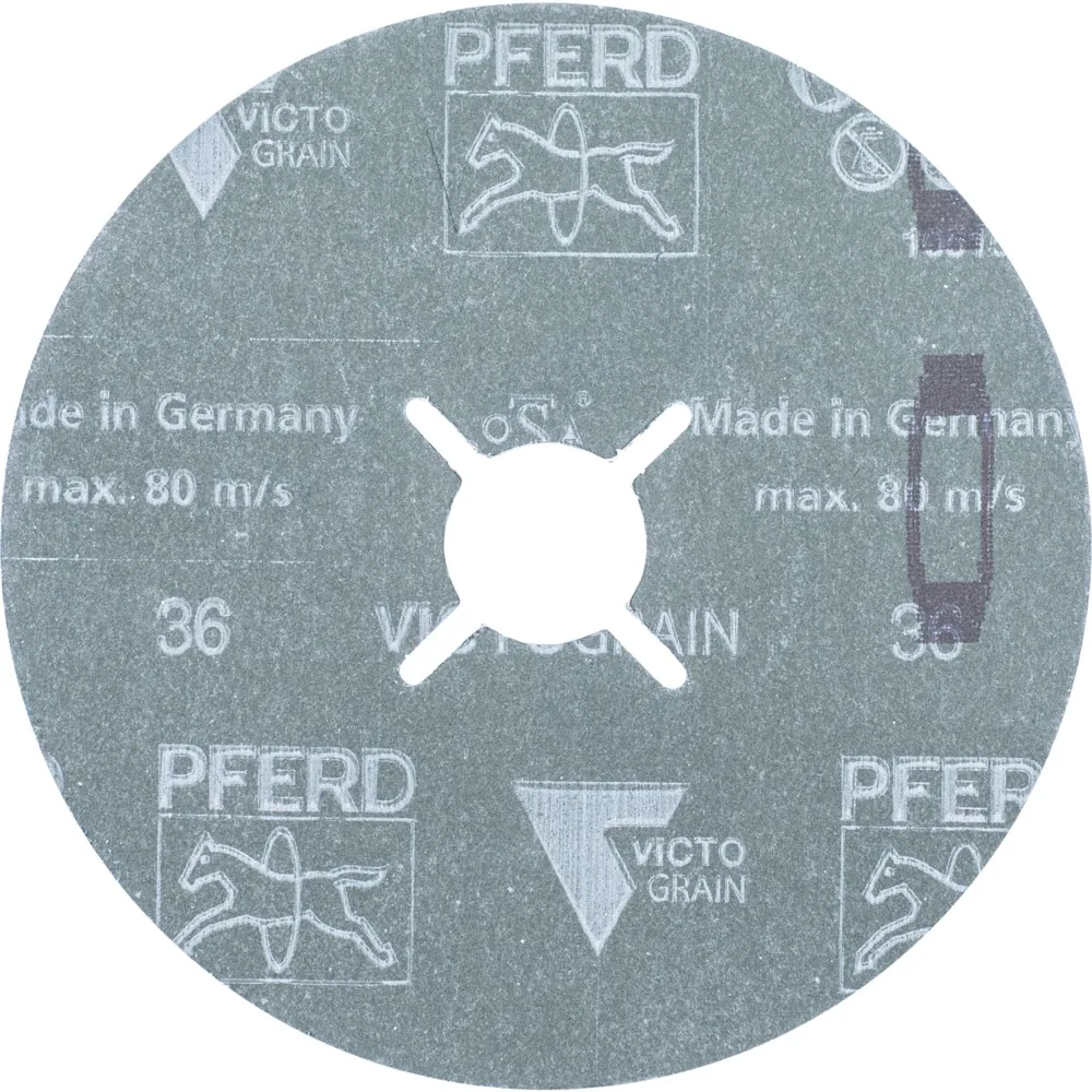 PFERD Fiberscheibe Ø 125 mm VICTOGRAIN 36 für Höchstleistung auf Stahl Produktbild img3 L