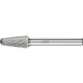 PFERD Hartmetall Frässtift Rundbogen KEL Z3P universal mittel kreuzverzahnt Produktbild