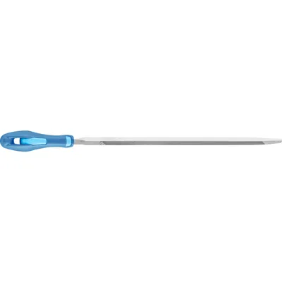 Produktbild von PFERD - Sägefeile mit Heft Dreikant extra schmal 150mm Hieb 2 universell zum Sc
