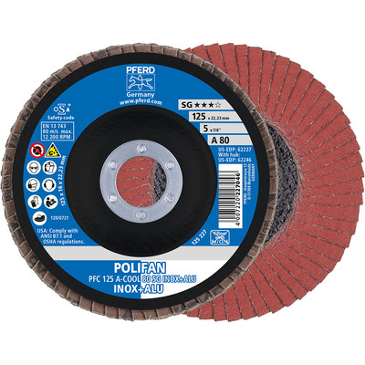 Produktbild von PFERD - Fächerschleifsch. gew.125mm A 80 SG-COOL