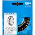 Produktbild von PFERD - Kegelbürste gezopft KBG Ø 100x13 mm M14 Edelstahl-Draht-Ø 0,50mm Winkel