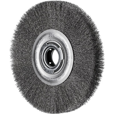 Produktbild von PFERD - Rundbürste breit ungezopft RBU Ø200x25xvariable Bohrung Edelstahl-Draht
