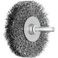 Produktbild von PFERD - POS Rundbürste ungezopft RBU Ø70x15 mm Schaft-Ø6 mm Stahl-Draht-Ø0,30 (