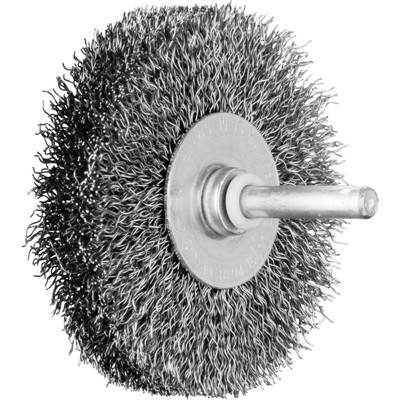 Produktbild von PFERD - POS Rundbürste ungezopft RBU Ø70x15 mm Schaft-Ø6 mm Stahl-Draht-Ø0,30 (